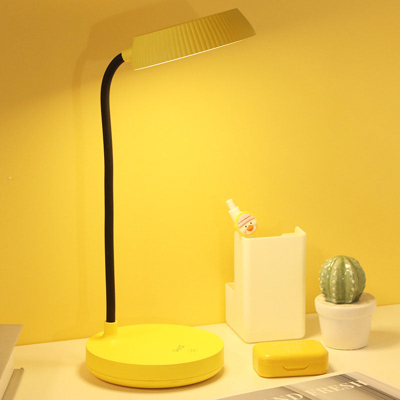 Nordic Minimalist Round Plate LED Touch Eye Protection USB Desk Lamp Lumendat
