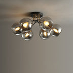 Modern Light Luxury Glass Magic Bean Round 4/6/8 Light Semi-Flush Mount Ceiling Light Lumendat
