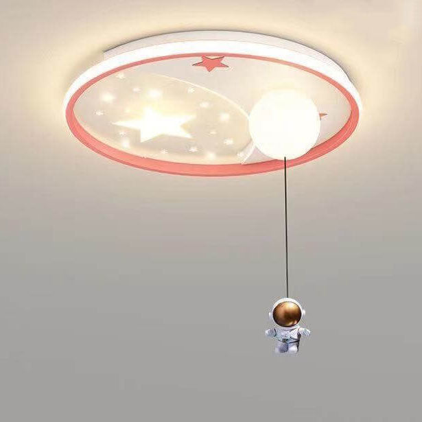 Lumendat Modern Creative Simple Acrylic Cartoon Starry Sky LED Flush Mount Ceiling Light Lumendat