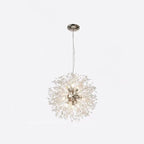 Contemporary Scandinavian Dandelion Metal Crystal 8/9/12/16 Light Chandelier for Bedroom Lumendat