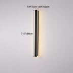 Modern Minimalist Long Rectangular Aluminum Acrylic LED Wall Sconce Lamp For Garden