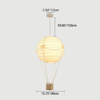 Lumendat Contemporary Creative Kids Hot Air Balloon Weaving Iron Fabric 1-Light Chandelier For Bedroom Lumendat