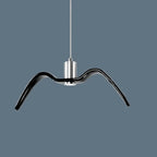 Contemporary Nordic Personality Wrought Iron Seagull LED Pendant Light for Living Room BulbSquare