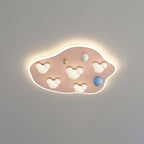 Lumendat Contemporary Creative Kids Iron Acrylic Round Irregular Shape Mouse Cloud LED Flush Mount Ceiling Light For Bedroom Lumendat