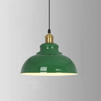 Industrial Vintage Green Iron Dome Cone 1-light Pendant Light Lumendat