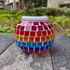 Modern Creative Stained Glass Solar LED Outdoor Garden Lawn Light Lumendat