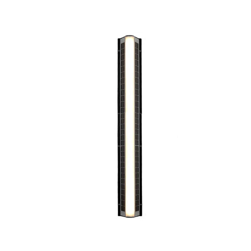 Modern Solar Waterproof Acrylic Long Strip LED Outdoor Wall Sconce Lamp Lumendat