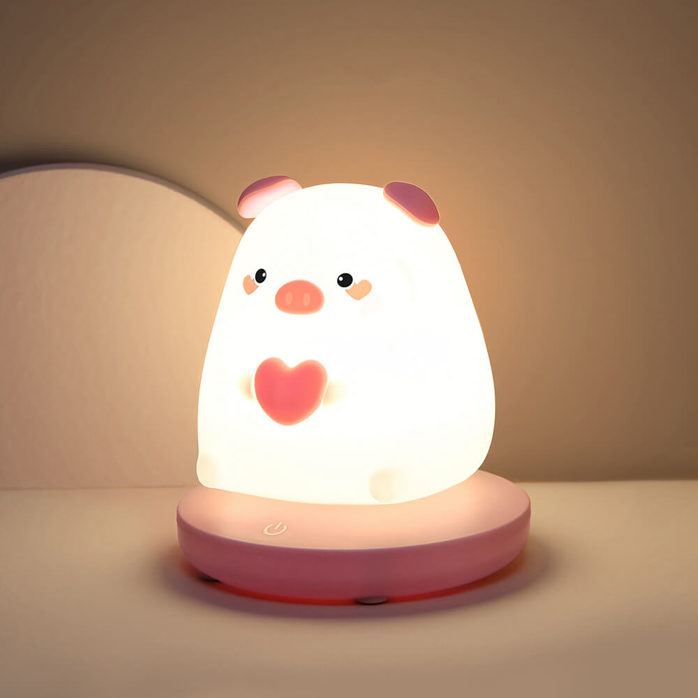 Creative Silicone Animal USB Rechargeable Night Light Decorative Table Lamp Lumendat