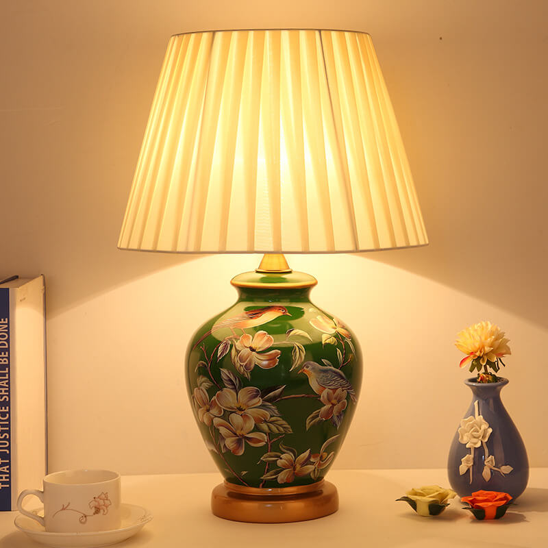 Modern Creative Warm Ceramic Cylindrical 1-Light Table Lamp Lumendat