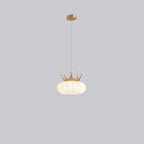 Lumendat Contemporary Creative Kids Cloud Crown Iron PE Crystal LED Pendant Light For Bedroom Lumendat
