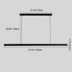 Modern Minimalist Long Strip LED Pendant Light Lumendat