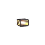 Modern Minimalist Waterproof Solar Square Aluminum PC LED Post Landscape Lighting for Garden Lumendat
