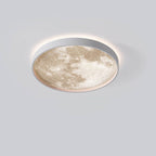 Nordic Creative Moon Round LED Flush Mount Ceiling Light BulbSquare