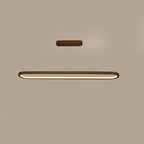 Modern Chinese Solid Wood Round Ring Frame Island Light LED Chandelier Lumendat