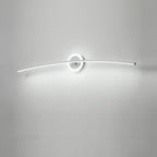 Modern Minimalist Curved Line LED Mirror Front Light Wall Sconce Lamp