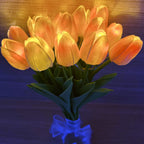 Tiffany-Style Tulip Flower Decoration LED Table Lamp Lumendat