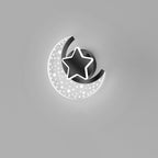 Lumendat Contemporary Creative Kids Star Moon Acrylic Aluminum Iron LED Wall Sconce Lamp For Bedroom Lumendat