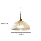 Modern Simple Clear Glass Dome Pot Lid 1-light Pendant Light Lumendat