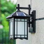 Modern Waterproof Solar Aluminum Chinese Pavilion Shape 1-Light Wall Sconce Lamp Lumendat