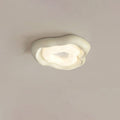Modern Minimalist Cream Cloud Pe Iron LED Flush Mount Ceiling Light for Living Room