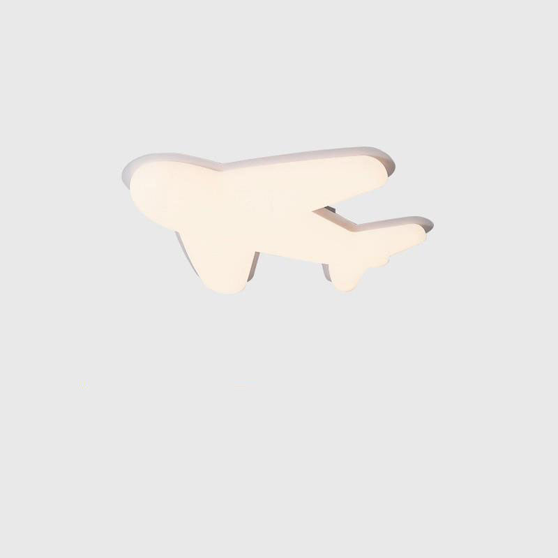 Lumendat Contemporary Creative Cartoon PE Plane LED Flush Mount Ceiling Light For Living Room Lumendat