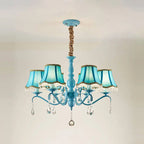 Modern Creative Cone Iron Crystal Fabric 5/6/8 Light Chandelier Lumendat