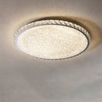 Modern Luxury Stainless Steel Crystal Round Square Rectangular LED Flush Mount Ceiling Light For Living Room Lumendat