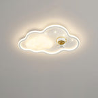 Lumendat Modern Art Deco Kids Iron PE Cloud Rainbow Semicircular Astronaut LED Flush Mount Ceiling Light For Bedroom Lumendat