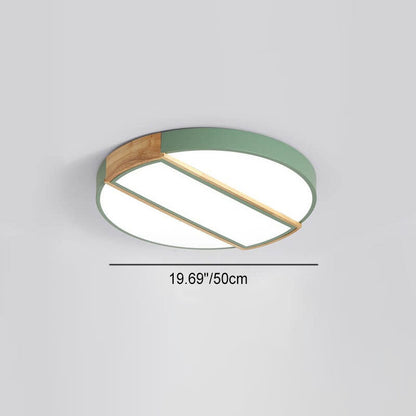 Nordic Minimalist Geometric Rectangular LED Flush Mount Ceiling Light