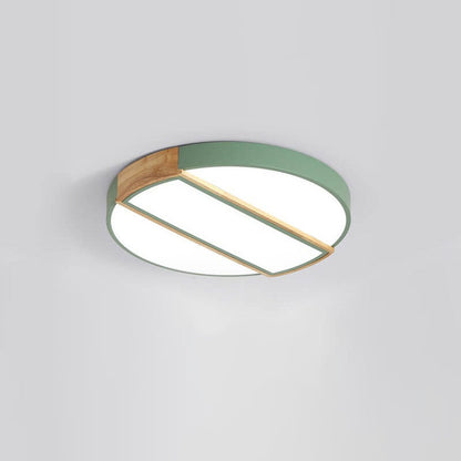 Nordic Minimalist Geometric Rectangular LED Flush Mount Ceiling Light