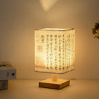 Contemporary Creative Fabric Square USB LED Table Lamp For Bedroom Lumendat