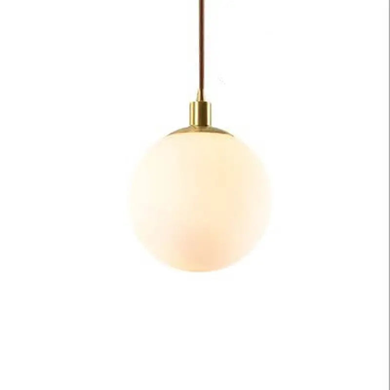 Nordic Minimalist White Orb 1-light Pendant Light Lumendat