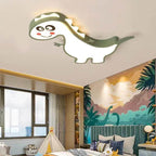 Lumendat Modern Childlike Dinosaurs Cartoon Iron Acrylic LED Flush Mount Ceiling Light Lumendat