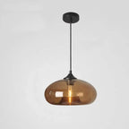 Creative Colored Glass Oval 1-light Pendant Light Lumendat