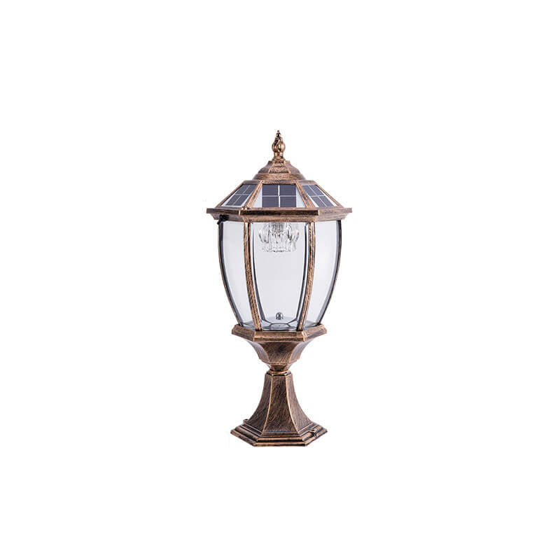 Outdoor Solar Waterproof Aluminum Glass 1-Light Lawn Landscape Light Lumendat