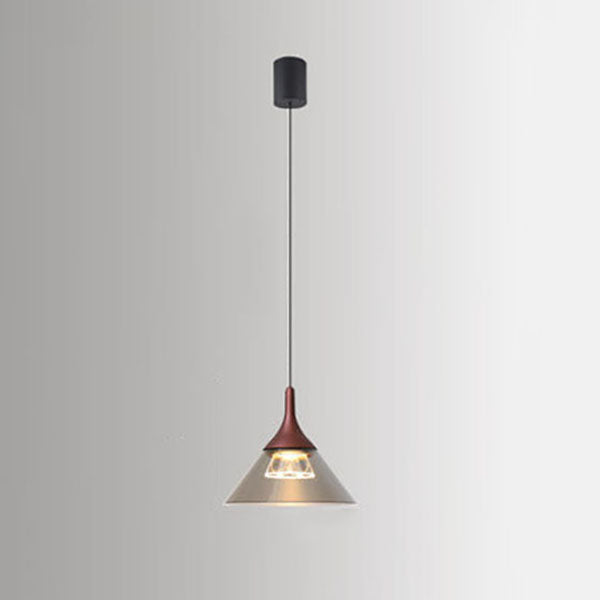 Nordic Creative Cone Aluminum Acrylic LED Pendant Light