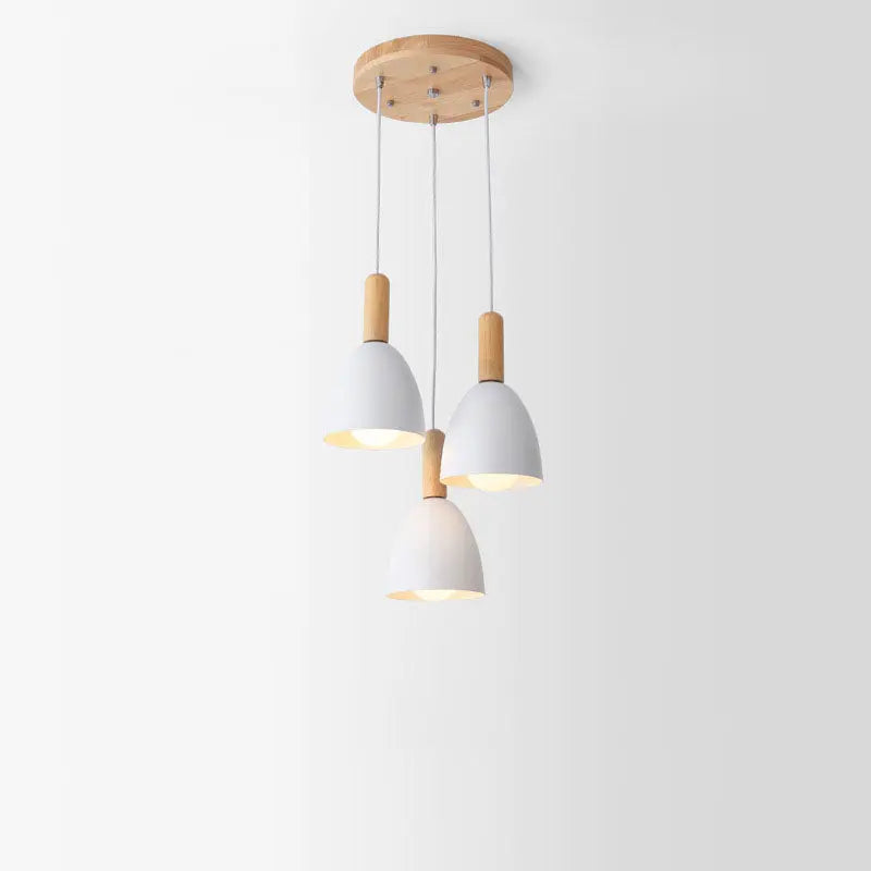 Nordic Minimalist Macaron Solid Color 1/3-light Chandelier Lumendat