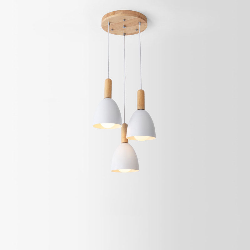 Nordic Minimalist Macaron Solid Color 1/3-light Chandelier