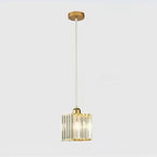 Modern Luxury Dazzling Prismatic Crystal Shade 1-light Pendant Light for Bedroom