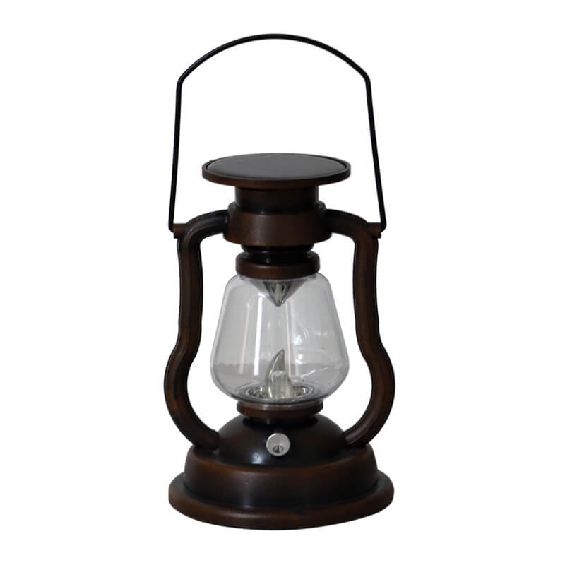 Solar Retro Kerosene Lamp Horse Lamp LED Outdoor Garden Patio Decoration Portable Flame Candle Light Lumendat