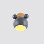 Lumendat Nordic Cartoon Bear Dome 1-Light Kids Wall Sconce Lamp Lumendat