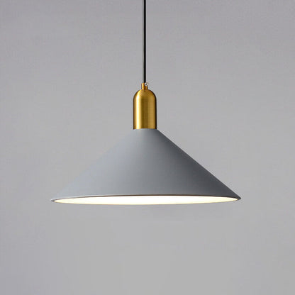 Nordic Minimalist Iron Triangle Cone 1-Light Pendant Light