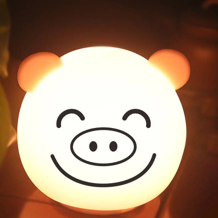 Lumendat Cartoon Animal Colorful Silicone LED Night Light Table Lamp Lumendat