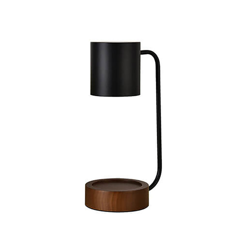 Japanese Minimalist Wood Timing Dimming 1-Light Melting Wax Table Lamp Lumendat