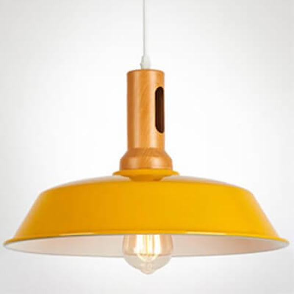 Nordic Industrial Aluminum Barn 1-Light Pendant Light