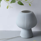 Modern Minimalist Mushroom 1-Light Glass Table Lamp For Bedside Lumendat