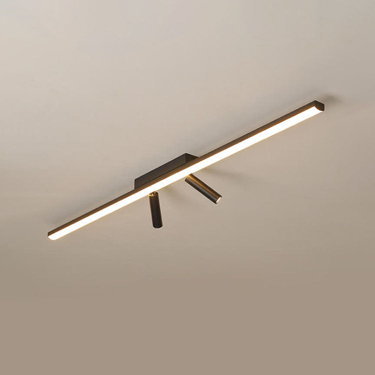 Nordic Minimalist Acrylic Long Strip Track Spotlight LED Flush Mount Ceiling Light Lumendat
