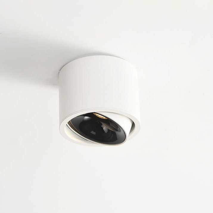 Modern Minimalist Round Spotlight Adjustable LED Flush Mount Ceiling Light BulbSquare