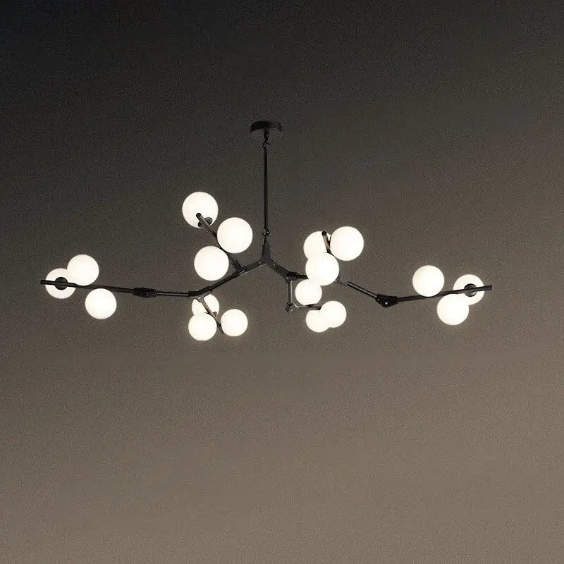 Modern Creative Magic Bean Branch Glass 12/18/24 Light Chandelier Lumendat