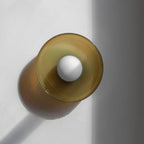 Scandinavian Modern Round Plate Iron Glass 1-Light Wall Sconce Lamp